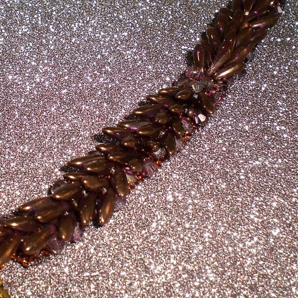 High Fashion Dagger/Crystal Mega Scale Bracelet